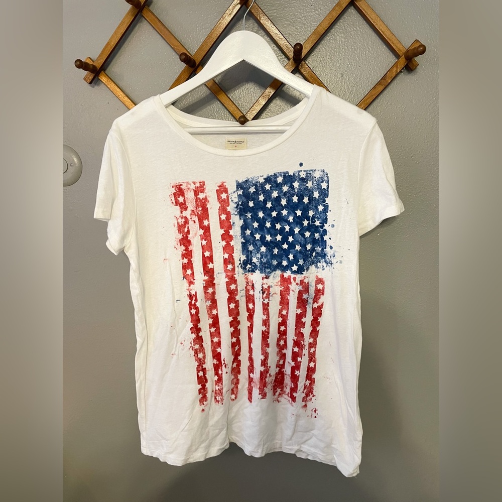 Ralph Lauren Denim Supply flag stars graphic tee